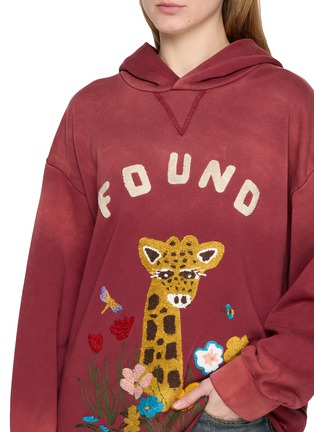  - FOUND - Wildlife Chenille Embroidered Cotton Hoodie