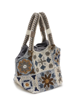 细节 - 点击放大 - IMAYIN - Bromelia Beaded Cotton Bag