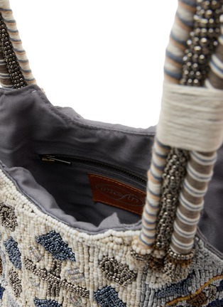 细节 - 点击放大 - IMAYIN - Bromelia Beaded Cotton Bag