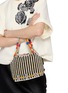 模特儿示范图 - 点击放大 - IMAYIN - Indira Beaded Cotton Bag