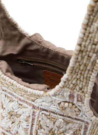 细节 - 点击放大 - IMAYIN - Lys Iconic Beaded Cotton Bag