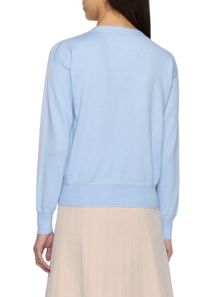 背面 - 点击放大 - MM6 MAISON MARGIELA - Trompe l'Oeil V-Neck Cotton Cardigan