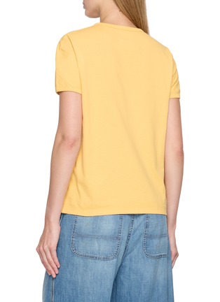 背面 - 点击放大 - MM6 MAISON MARGIELA - Raglan Sleeve Logo Print Cotton T-Shirt