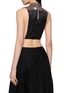 背面 - 点击放大 - MM6 MAISON MARGIELA - Sleeveless Floral Print Draped Open Back Top