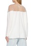 背面 - 点击放大 - MM6 MAISON MARGIELA - Long Sleeve Hanging Stockman Logo Sheer Panel Top