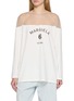 首图 - 点击放大 - MM6 MAISON MARGIELA - Long Sleeve Hanging Stockman Logo Sheer Panel Top