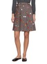 首图 - 点击放大 - MM6 MAISON MARGIELA - Floral Printed Pleated Skirt