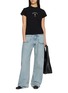 模特儿示范图 - 点击放大 - MM6 MAISON MARGIELA - Stockman Logo Print Cotton T-Shirt
