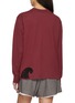 背面 - 点击放大 - KARTIK RESEARCH - Chikankari Long Sleeve Paisley Embroidered Cotton Jersey T-Shirt
