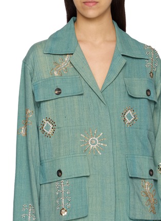  - KARTIK RESEARCH - Safari Zardozi Embroidered Handwoven Cotton Jacket