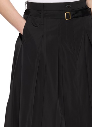 - EENK - Belted Pleated Midi Skirt