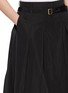  - EENK - Belted Pleated Midi Skirt