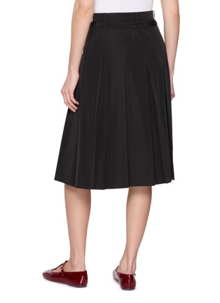 背面 - 点击放大 - EENK - Belted Pleated Midi Skirt