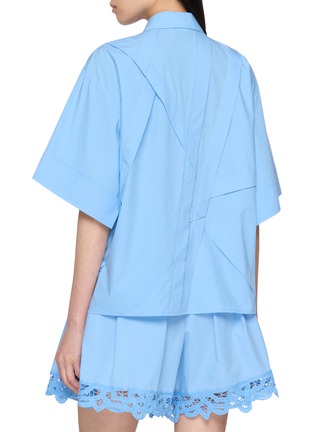 背面 - 点击放大 - EENK - Short Sleeve Origami Panel Shirt