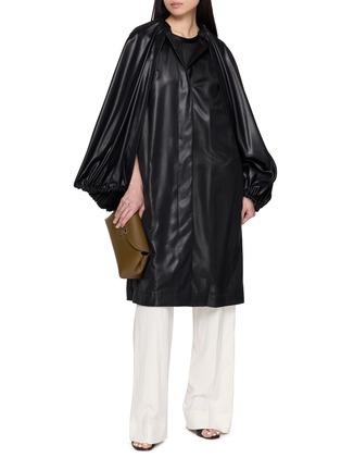 模特儿示范图 - 点击放大 - TOTEME - 可拆卸斗篷式大衣