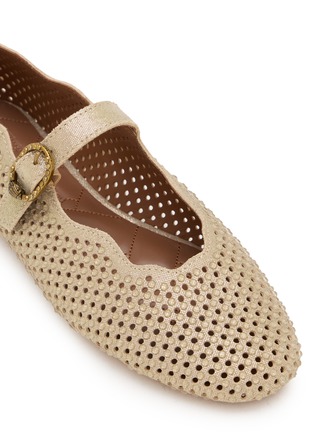 细节 - 点击放大 - KURT GEIGER SHOES - WAVY MAYFAIR 仿钻饰玛丽珍平底鞋