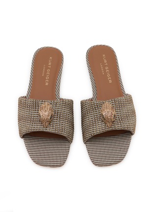 细节 - 点击放大 - KURT GEIGER SHOES - KENSINGTON 仿钻饰拖鞋
