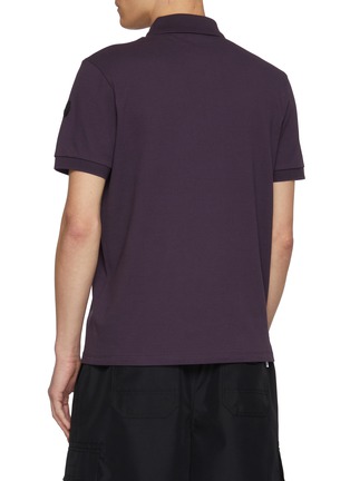 背面 - 点击放大 - MONCLER - Logo Cotton Polo Shirt
