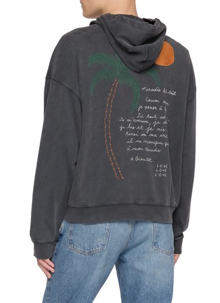 背面 - 点击放大 - MAISON LABICHE - Gourgaud Palm Tree Embroidered Zip Up Hoodie