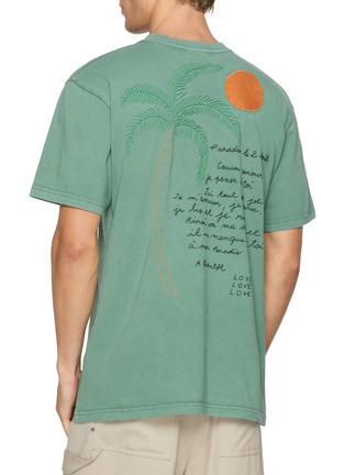 背面 - 点击放大 - MAISON LABICHE - Palm Tree Patureau Cotton T-Shirt