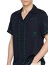  - MAISON LABICHE - Chess Embroidered Open Collar Shirt