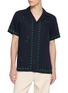 首图 - 点击放大 - MAISON LABICHE - Chess Embroidered Open Collar Shirt