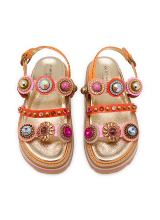 细节 - 点击放大 - KURT GEIGER SHOES - Octavia Slingback Leather Slides