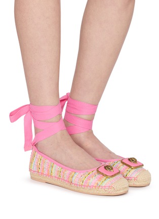 模特儿示范图 - 点击放大 - KURT GEIGER SHOES - Pimlico Ballerina Flats
