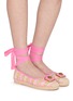 模特儿示范图 - 点击放大 - KURT GEIGER SHOES - Pimlico Ballerina Flats