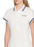  - LACOSTE - X Roland Garros Logo Embroidered Contrast Trim Polo Collar Dress