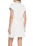 背面 - 点击放大 - LACOSTE - X Roland Garros Logo Embroidered Contrast Trim Polo Collar Dress