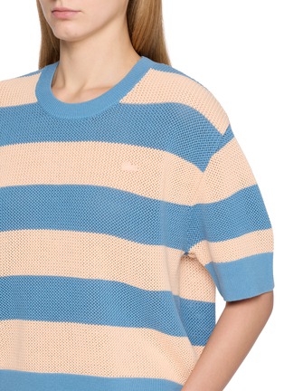  - LACOSTE SPORT - Striped Cotton Knit Sweater