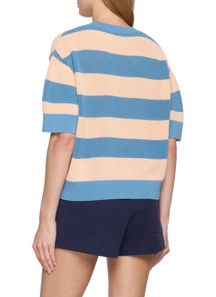 背面 - 点击放大 - LACOSTE SPORT - Striped Cotton Knit Sweater