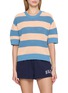 首图 - 点击放大 - LACOSTE SPORT - Striped Cotton Knit Sweater