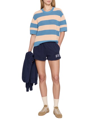 模特儿示范图 - 点击放大 - LACOSTE SPORT - Striped Cotton Knit Sweater