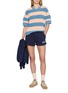 模特儿示范图 - 点击放大 - LACOSTE SPORT - Striped Cotton Knit Sweater