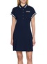 首图 - 点击放大 - LACOSTE - X Roland Garros Logo Embroidered Contrast Trim Polo Collar Dress