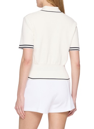背面 - 点击放大 - LACOSTE SPORT - Contrast Trim Short Sleeve Cotton Polo Shirt