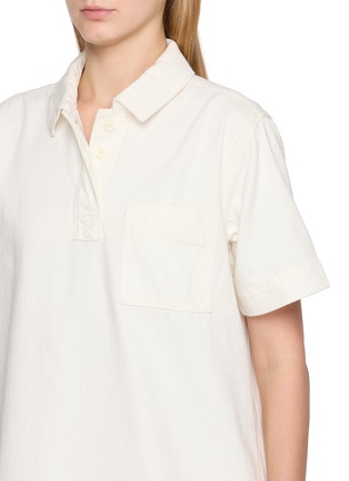  - LACOSTE - Light Wash Denim Mini Dress
