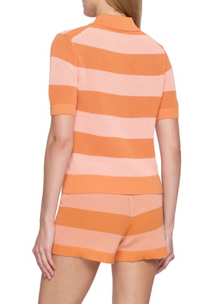 背面 - 点击放大 - LACOSTE SPORT - Striped Cotton Polo Top