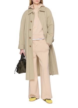 模特儿示范图 - 点击放大 - LACOSTE SPORT - Logo Embroidered Cotton Blend Sweatpants