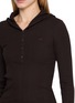  - LACOSTE SPORT - Hooded Long Sleeve Rib Knit Top