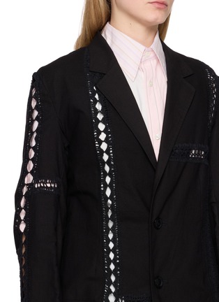 - Y'S - Lace Panel Tailored Jacket