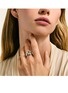  - JOHN HARDY - Pebble Diamond 14K Gold Sterling Silver Stack Ring Set of 3 — Size 6