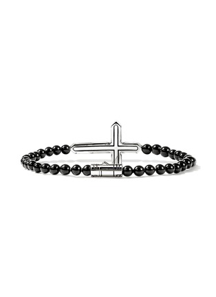 细节 - 点击放大 - JOHN HARDY - Icon 50 Sterling Silver Treated Onyx Beaded Bracelet — Size UM
