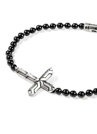 细节 - 点击放大 - JOHN HARDY - Icon 50 Sterling Silver Treated Onyx Beaded Bracelet — Size UM