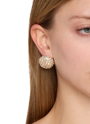 模特儿示范图 - 点击放大 - MM6 MAISON MARGIELA - Crystal Cluster Stud Earrings