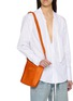 模特儿示范图 - 点击放大 - MM6 MAISON MARGIELA - Numeric Vertical Nylon Crossbody Bag