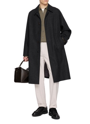 模特儿示范图 - 点击放大 - SUNSPEL - Supima Long Staple Cotton Jersey Shirt