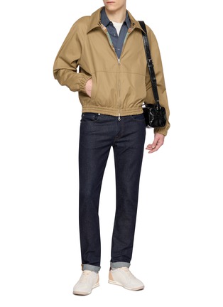 模特儿示范图 - 点击放大 - SUNSPEL - Supima Long Staple Cotton Jersey Shirt